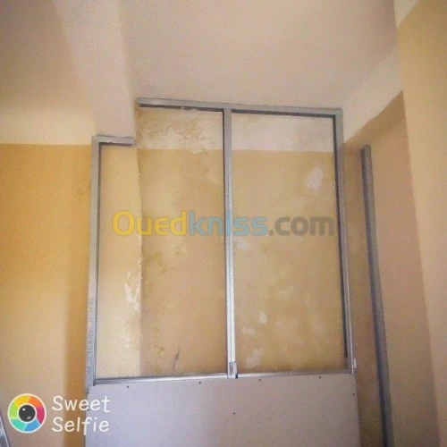 BA13/peinture/PVC