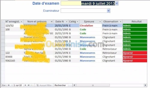 Logiciel auto ecole 