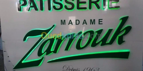 alucobond enseigne - enseignes lumineuse