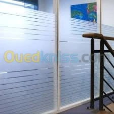 Habillage d'autocollant sablé & oneway