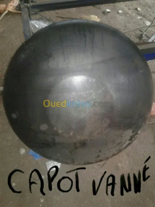 fabrication capot vanne