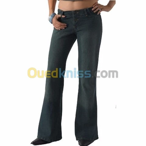 lot pantalons jeans patte d'éléphant 