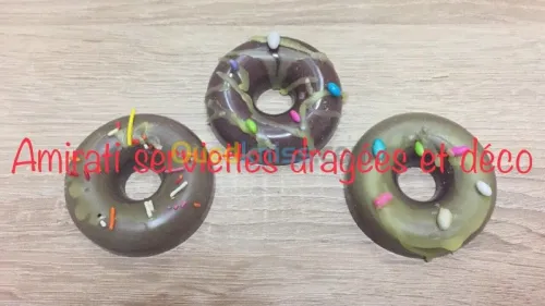 Pliage des serviettes dragées bougies 