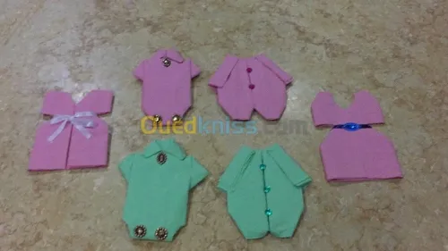 Pliage des serviettes dragées bougies 