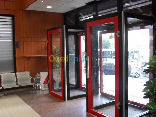 menuiserie aluminium blindée, 