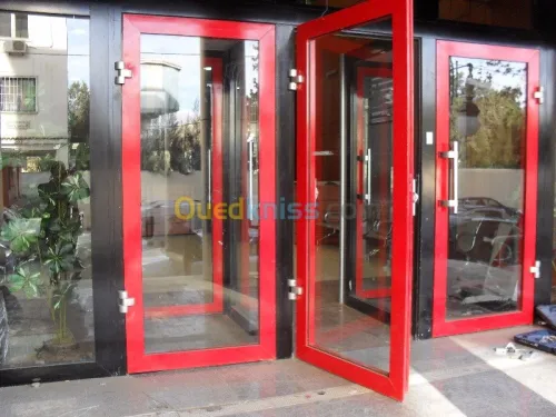 menuiserie aluminium blindée, 