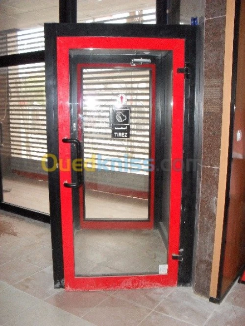 menuiserie aluminium blindée, 