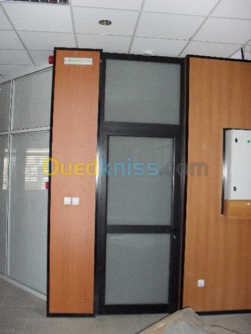 menuiserie aluminium blindée, 