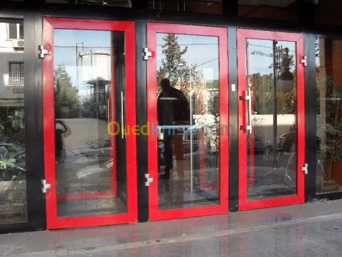 menuiserie aluminium blindée, 