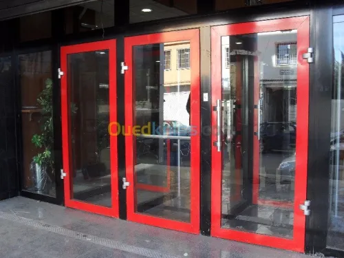 menuiserie aluminium blindée, 