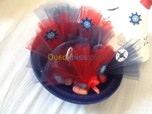 Pliage serviettes confection dragées 