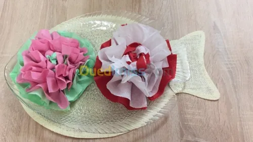 Pliage serviettes confection dragées 