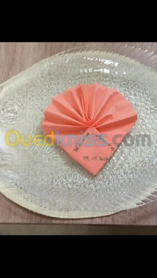 Pliage serviettes confection dragées 