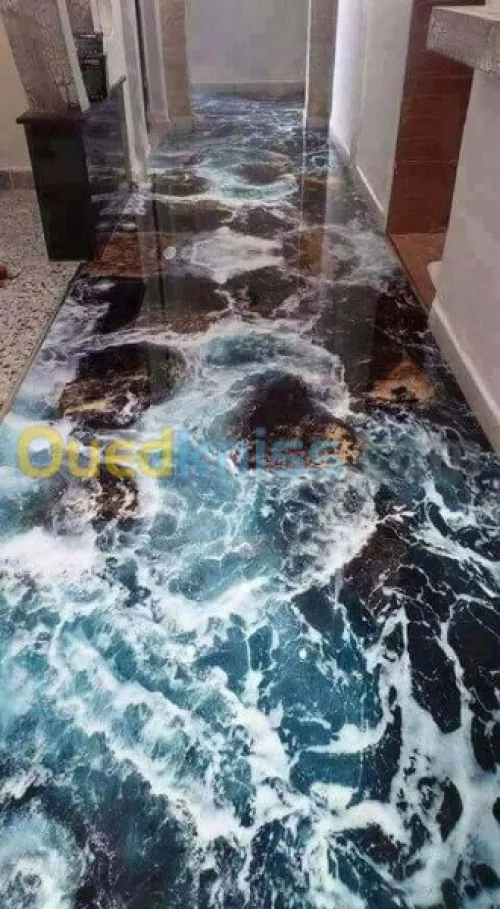 Epoxy 3d placoplatre dressing cuisine
