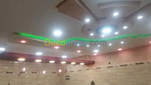 Placoplatre et peinture