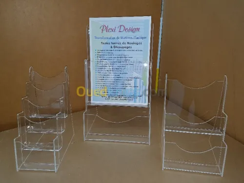 présentoir support on plexiglas 