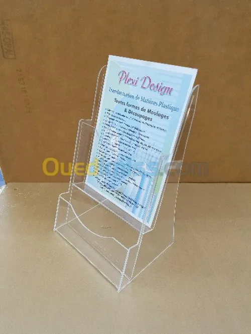présentoir support on plexiglas 