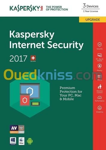 Kaspersky Total security 2021/2022 3 postes