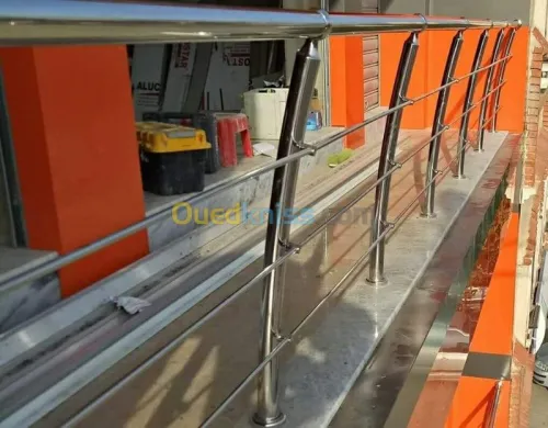 Rampe escalier inox souder très profes