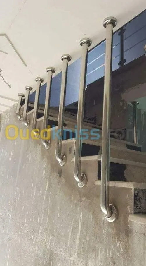 Rampe escalier inox souder très profes
