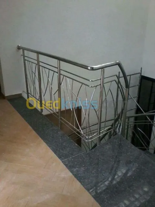 Rampe escalier inox souder très profes