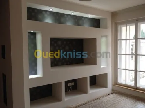 pose de plaque ba13 et decoration
