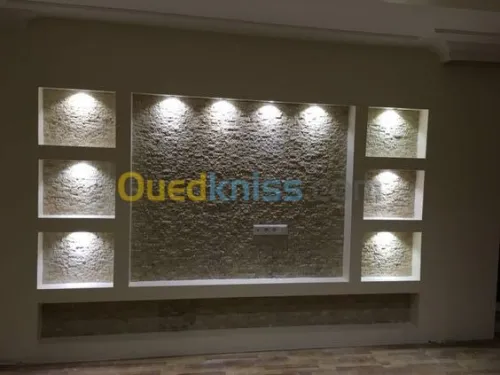 pose de plaque ba13 et decoration