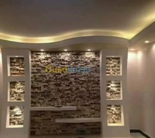 pose de plaque ba13 et decoration