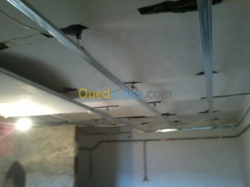 pose de plaque ba13 et decoration