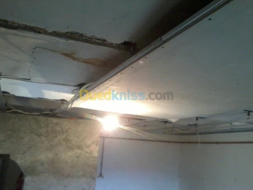 pose de plaque ba13 et decoration