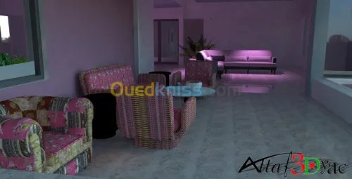 3D aménagement intérieur/architecture 