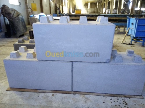 fabrication des élements de beton