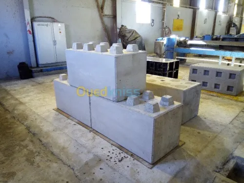 fabrication des élements de beton