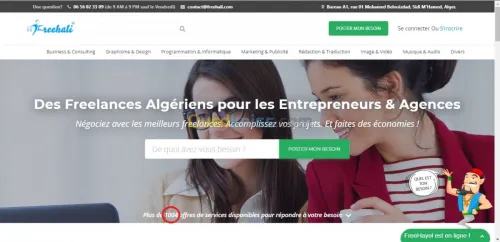 Conception Site web sur Freehali