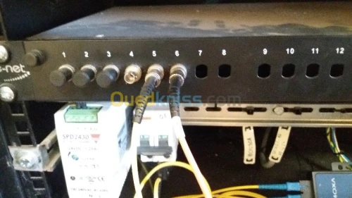 Installation réseau fibre optique