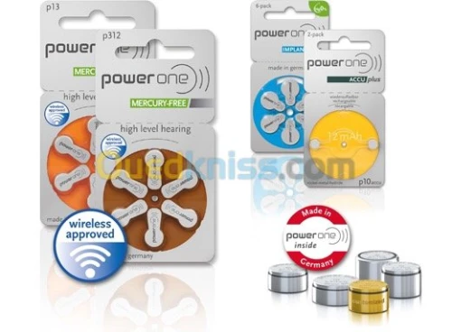 Piles prothèse auditive hearing aid