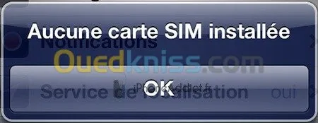 Réparation cart sim non valide