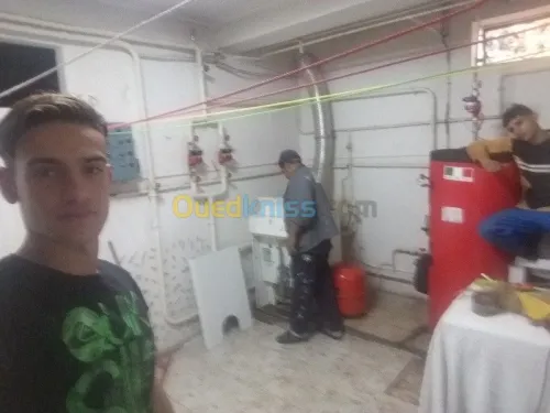 Technicien et installations chaudiere 