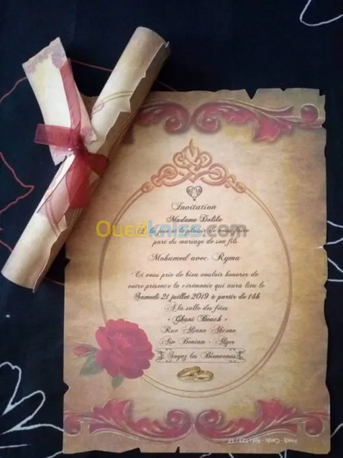 Cartes d'invitation mariage/faire part