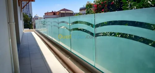 garde corp vitre alu inox verre rampe