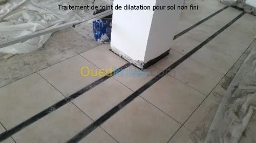 Joints de dilatation, coupe feu, aména