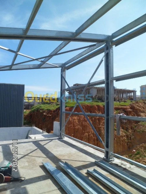 Charpentes en Panne Z et C galvanisé