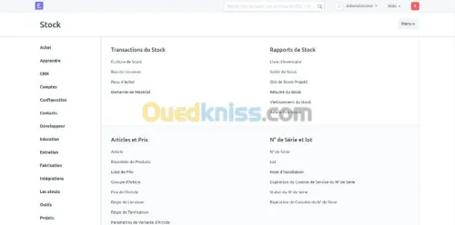 ERP de Gestion pour écoles