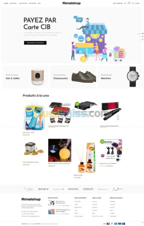 Developpement des sites ECOMMERCE 