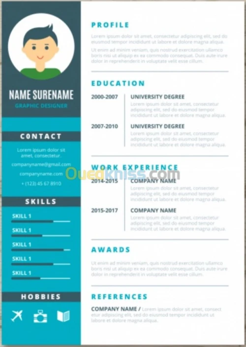 CV professionnel personnalise