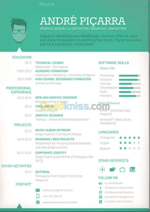 CV professionnel personnalise