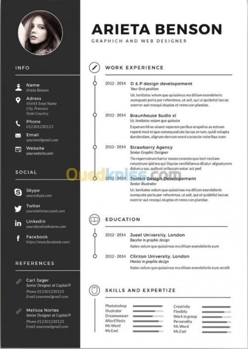 CV professionnel personnalise