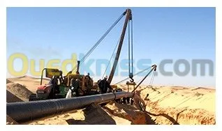 BACS DE STOCKAGE POSE PIPE LINE