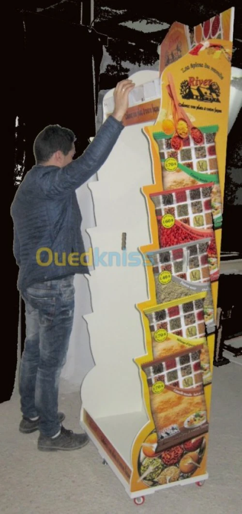 présentoirs en forex "pvc" "epices"