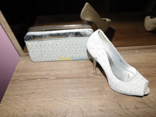 Escarpins soirée avec sac